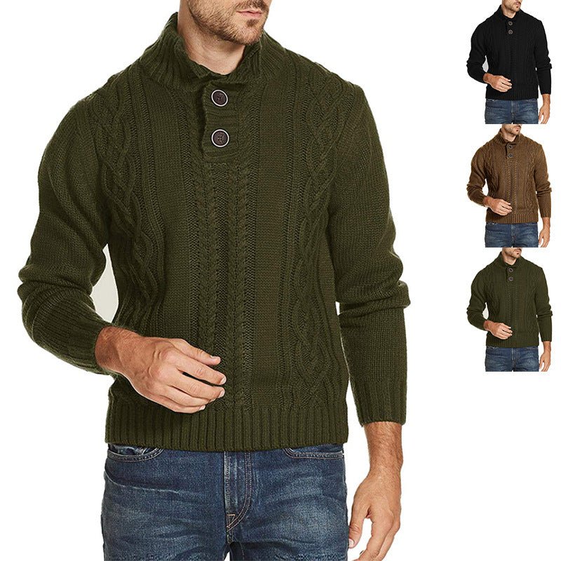 Herren Mode Pullover einfarbig - Amazing Mall