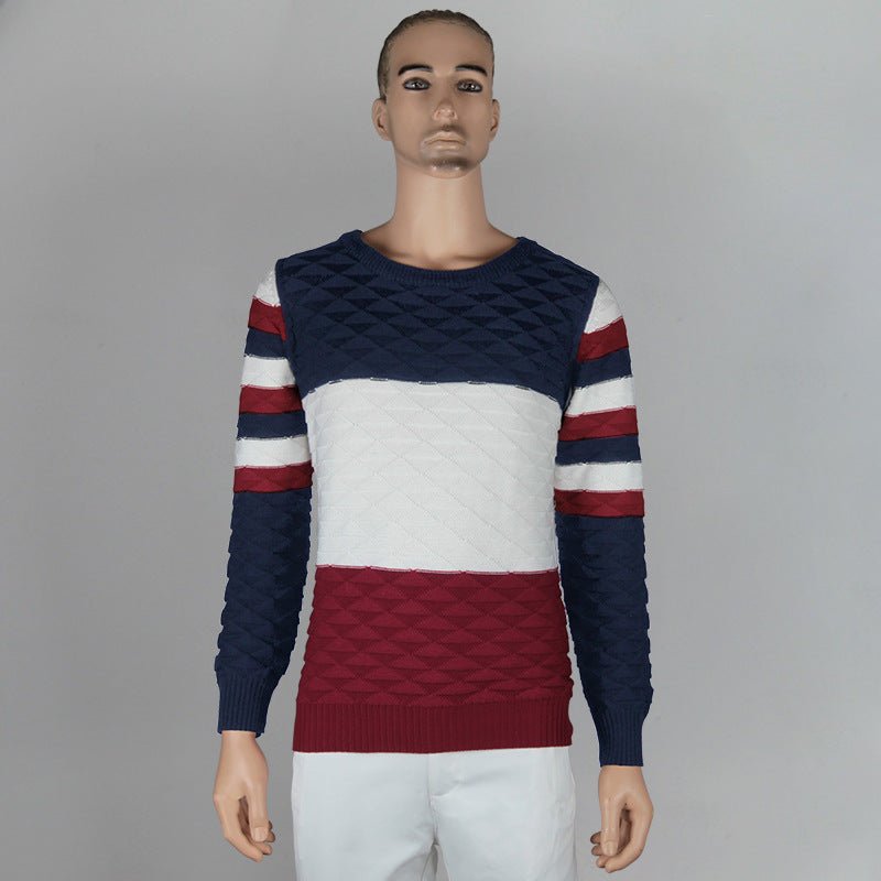 Herren Pullover farbig gestreift - Amazing Mall