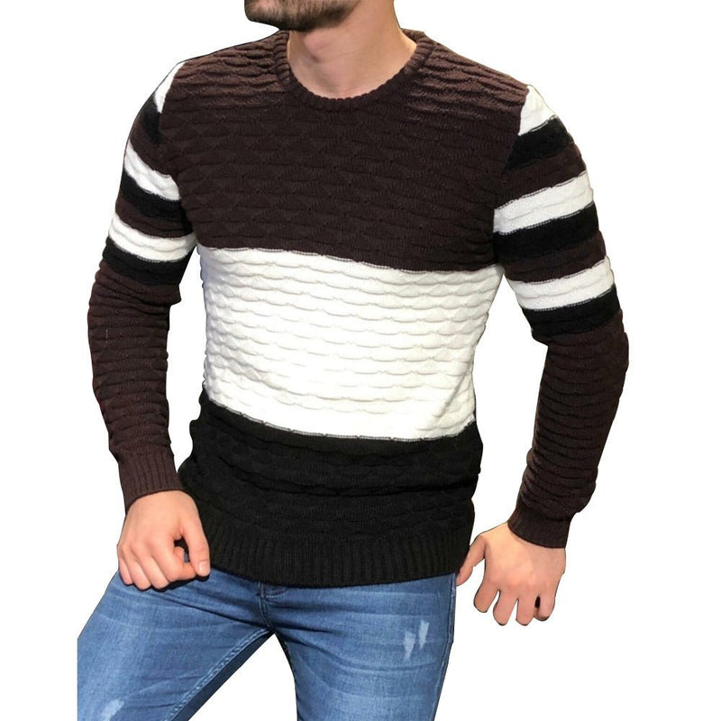 Herren Pullover farbig gestreift - Amazing Mall