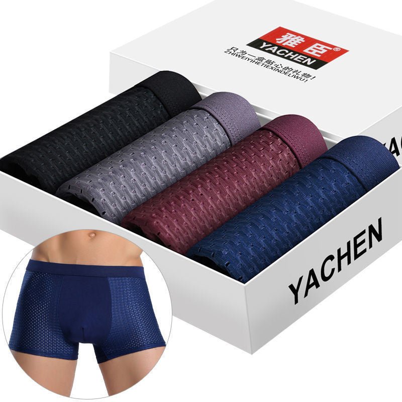 Herren Seidige Boxer Shorts 4 Stk. - Amazing Mall