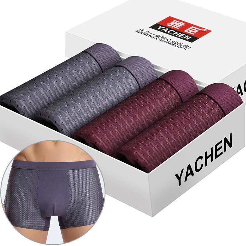 Herren Seidige Boxer Shorts 4 Stk. - Amazing Mall