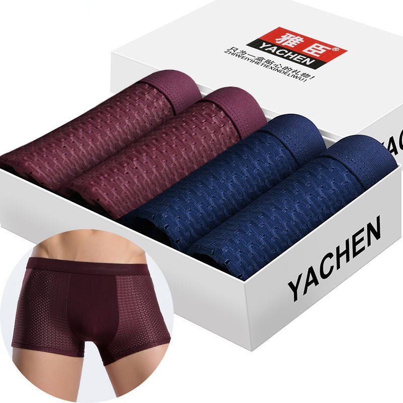 Herren Seidige Boxer Shorts 4 Stk. - Amazing Mall