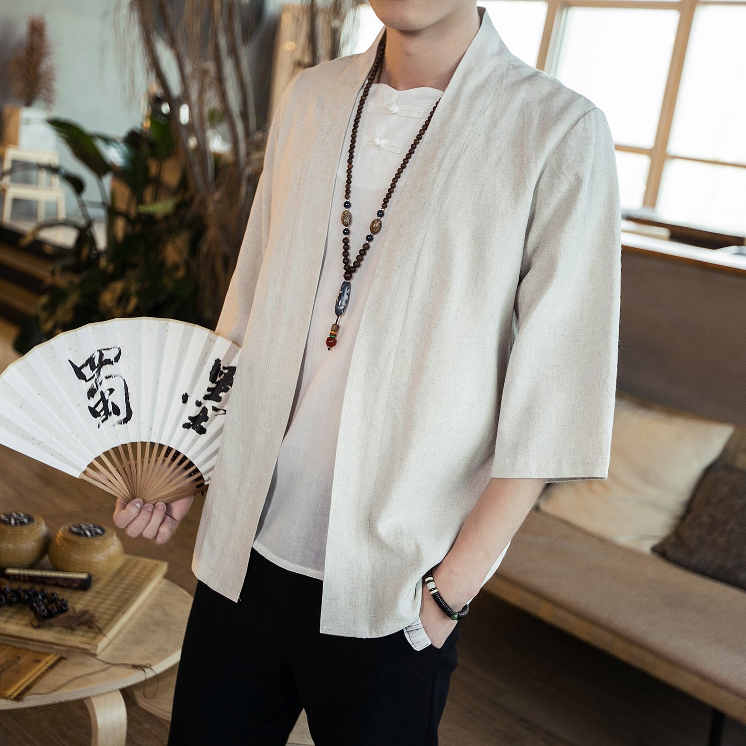 Herren Sommer Hemd im Chinesischen Stil - Amazing Mall