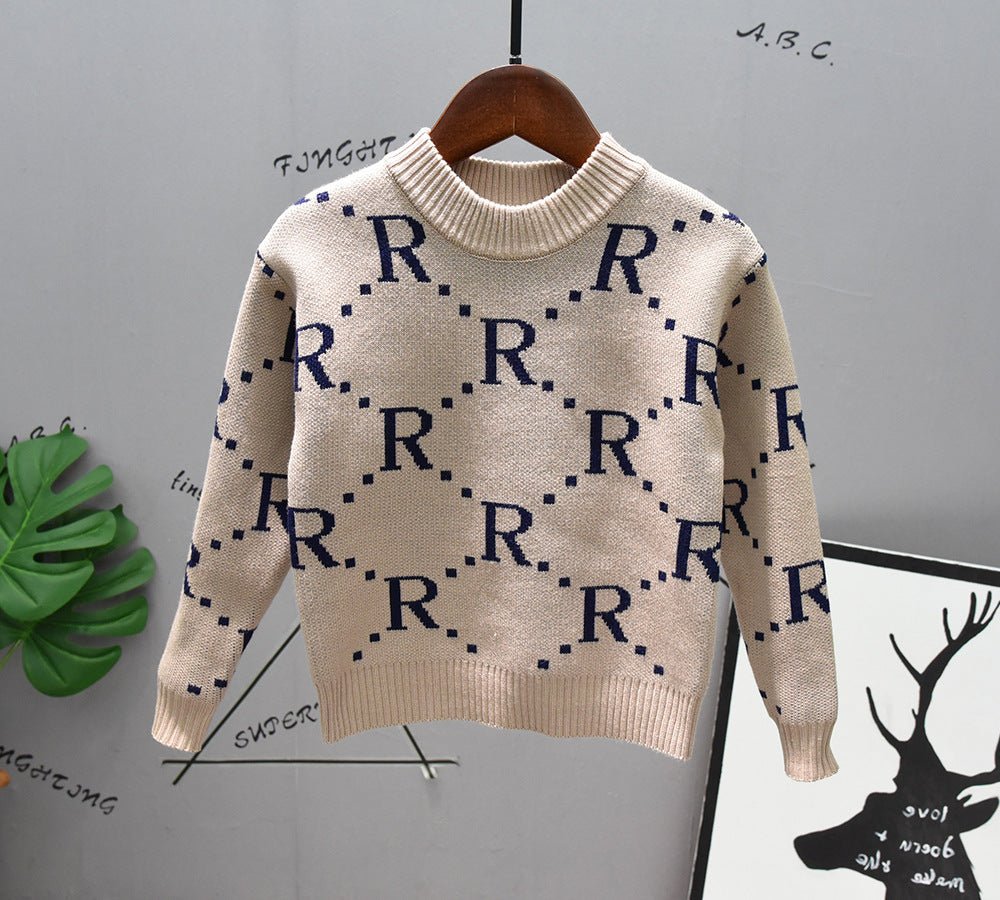 Jungen Alphbet Pullover, Hemd & Hose Anzug Set - Amazing Mall