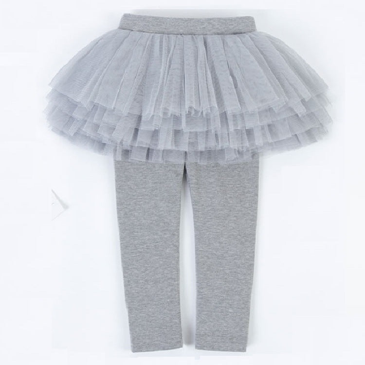 Mädchen Leggings mit Tüllrock - Amazing Mall
