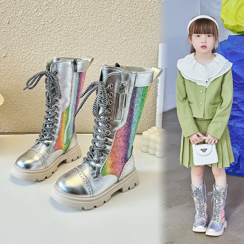 Mädchen Stiefel mit weicher Sohle im britischen Stil - Amazing Mall