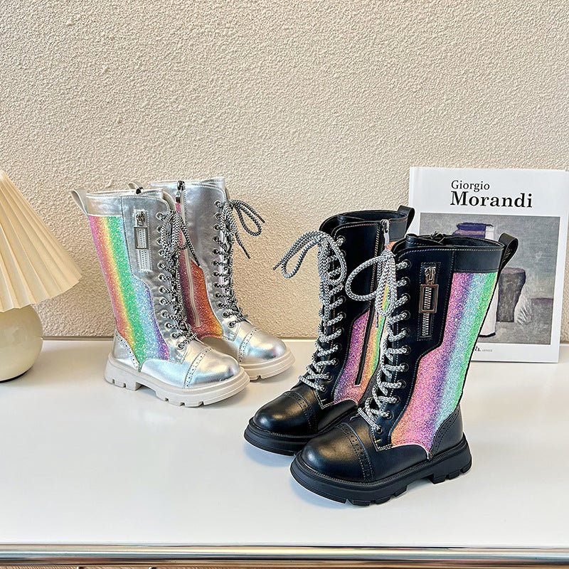 Mädchen Stiefel mit weicher Sohle im britischen Stil - Amazing Mall