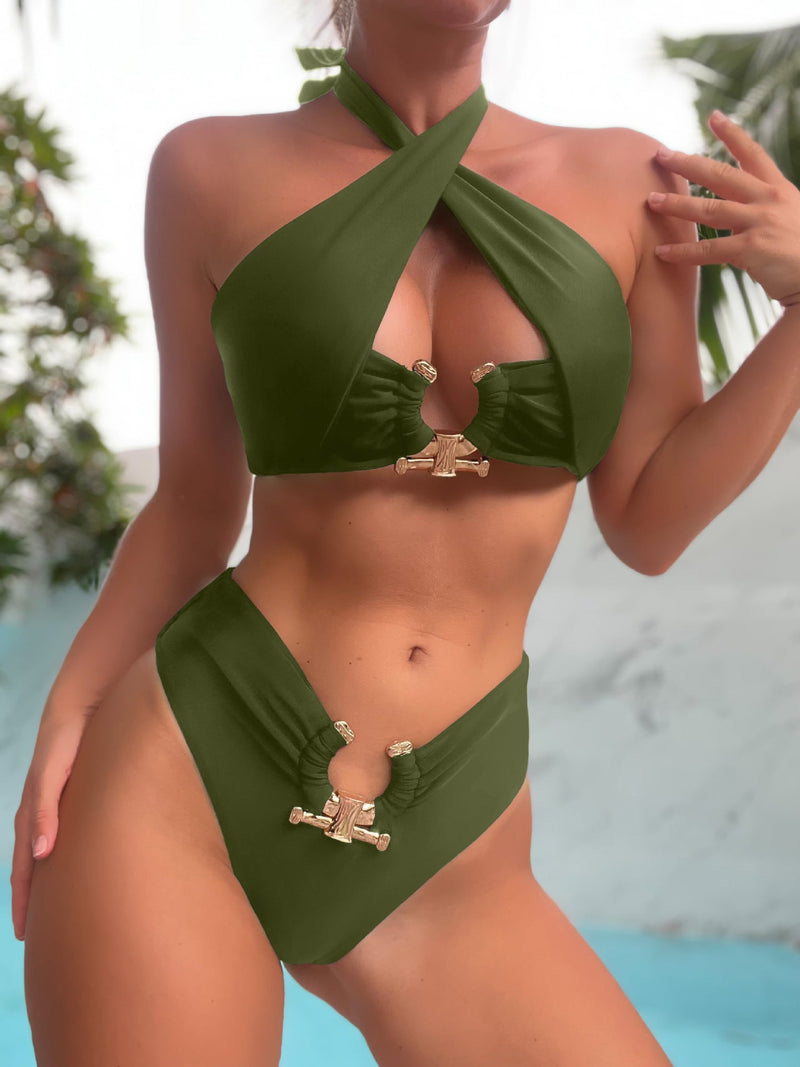 Neckholder Bikini mit Hoher Taille - Amazing Mall