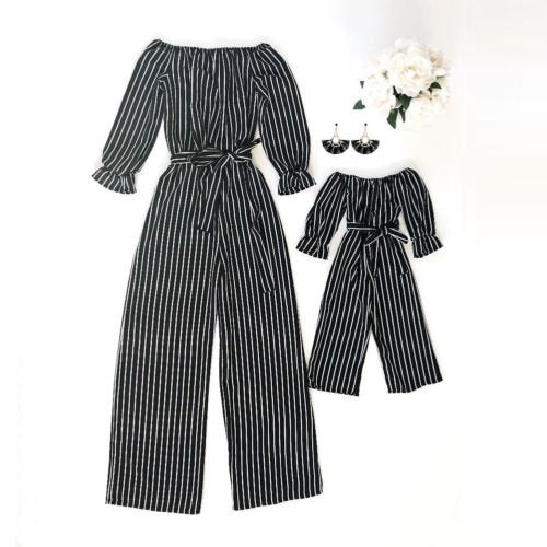 Partnerlook Jumpsuit Outfit Mama & Tochter