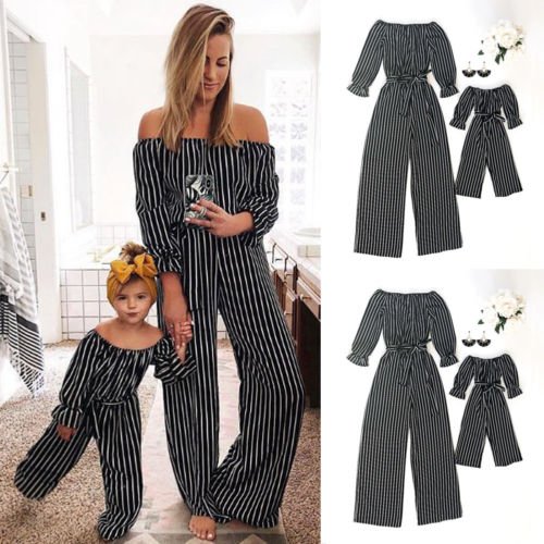 Partnerlook Jumpsuit Outfit Mama & Tochter