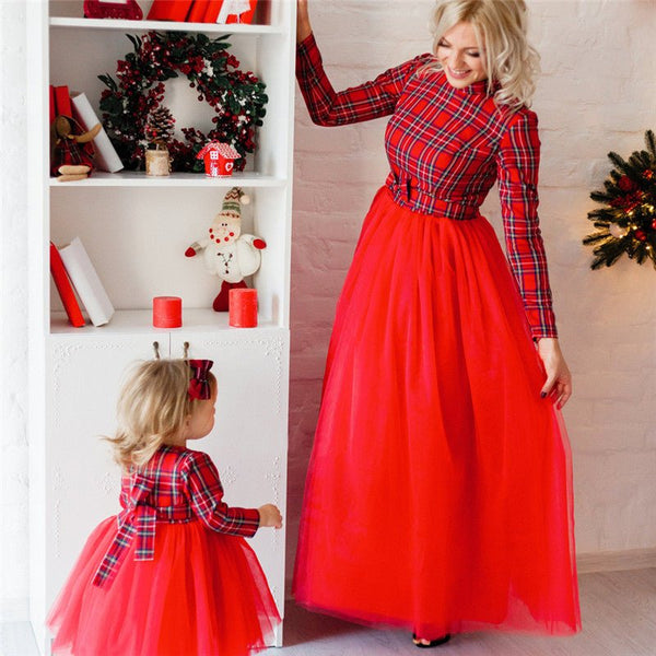 Partnerlook Kleid Weihnachten Mama & Tochter - Amazing Mall