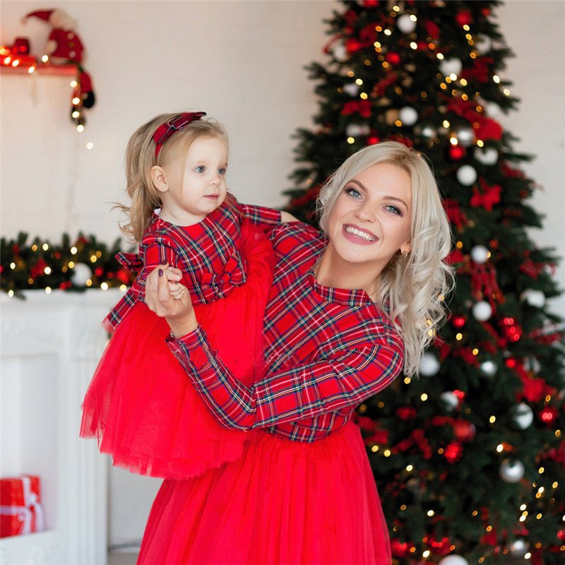 Partnerlook Kleid Weihnachten Mama & Tochter - Amazing Mall