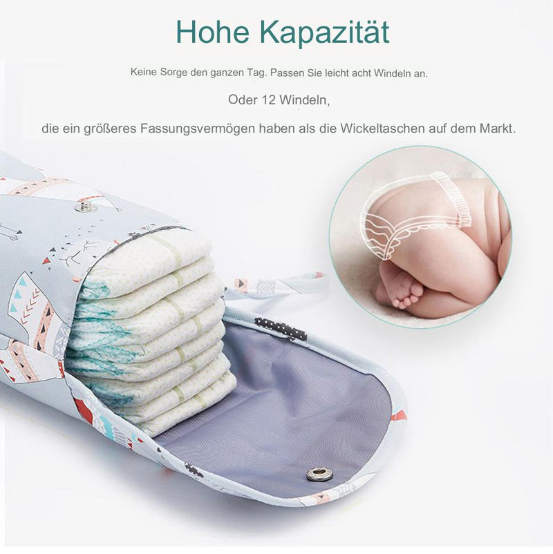 Tragbare wasserdichte Aufbewahrungstasche für Babywindeln - Amazing Mall