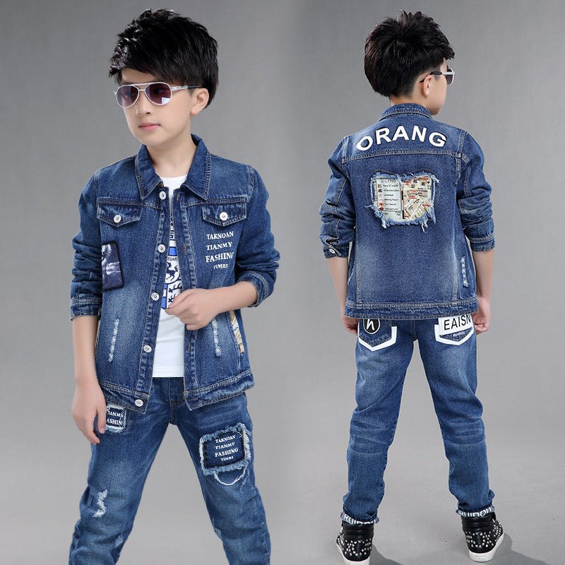 Trendiger Denim Anzug für Kinder - Amazing Mall